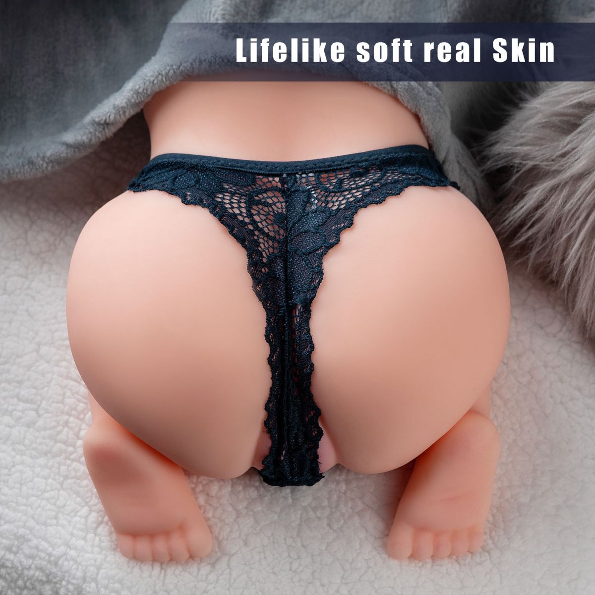 2.1KG - 3D Mini Realistic Half Torso Sex Doll 3D sex torso2