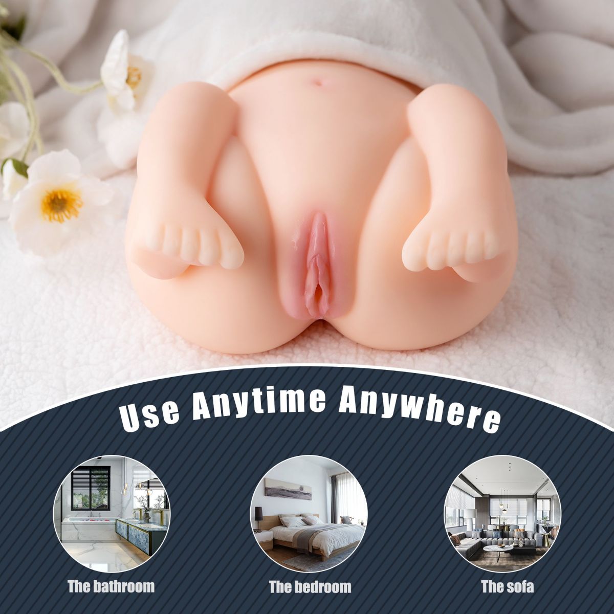 2.1KG - 3D Mini Realistic Half Torso Sex Doll 3D sex torso8