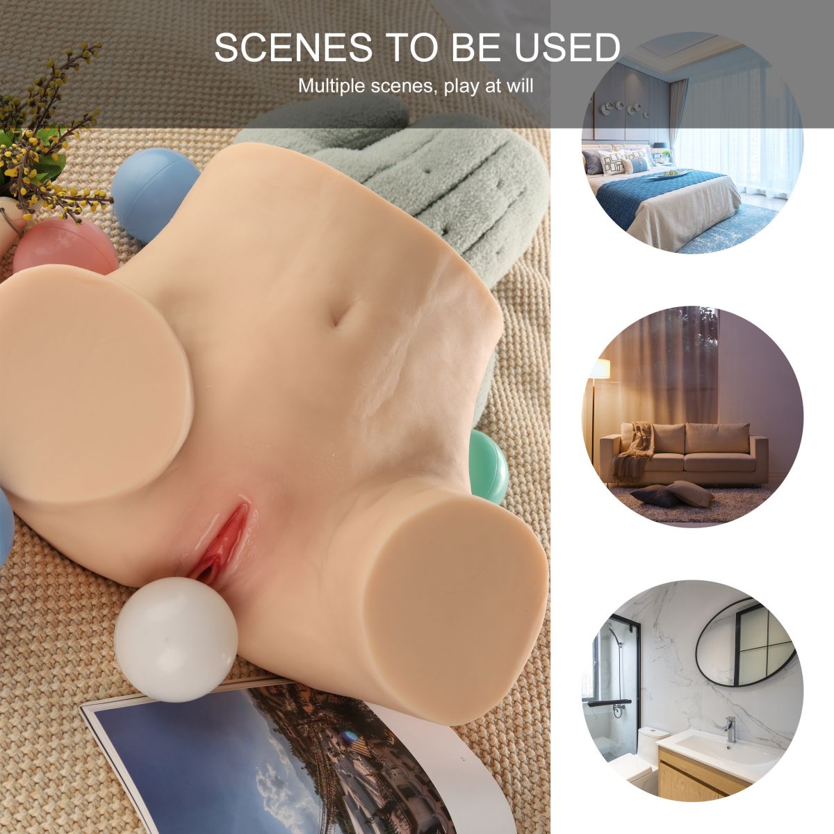 8,1 KG - Big Butt TPE Sex Doll Torso sex torso8 1